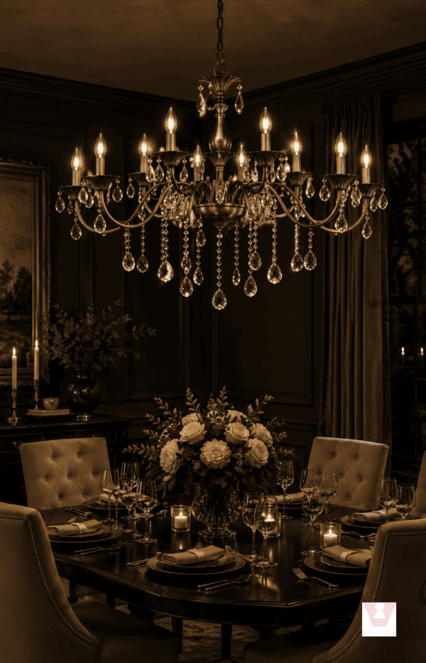 Vintage Crystal Chandelier