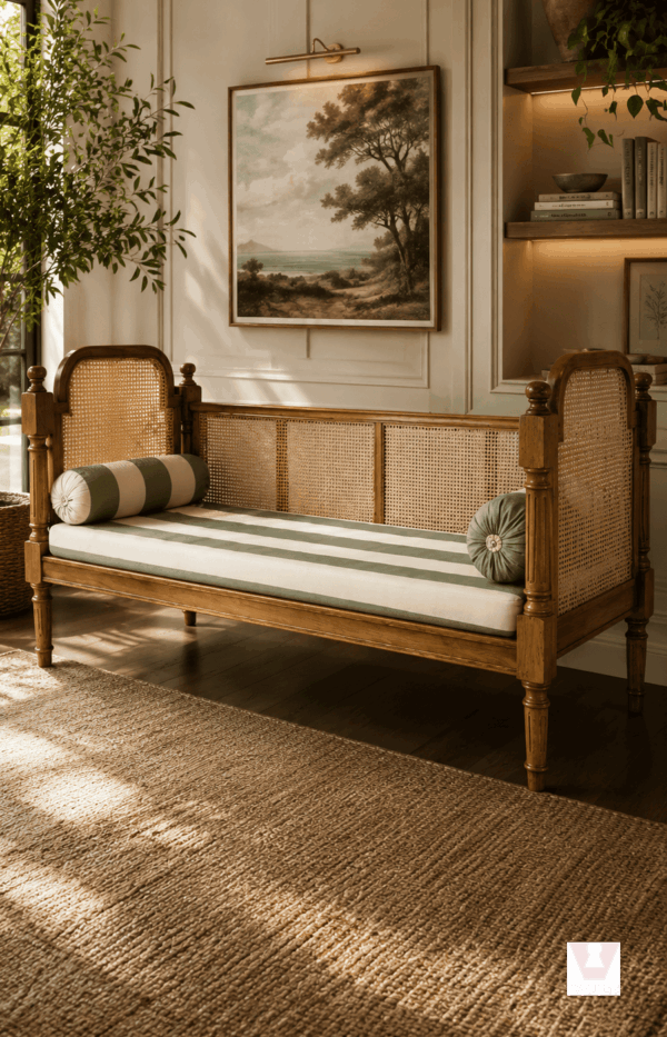 Traditional Wooden Daybed Sofa