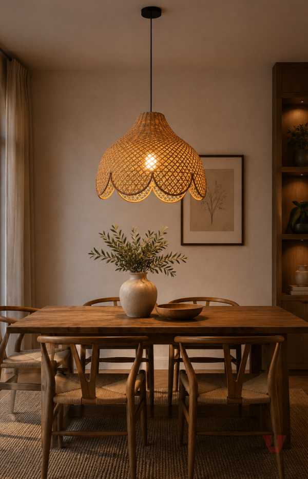 Woven Rattan Pendant Lamp